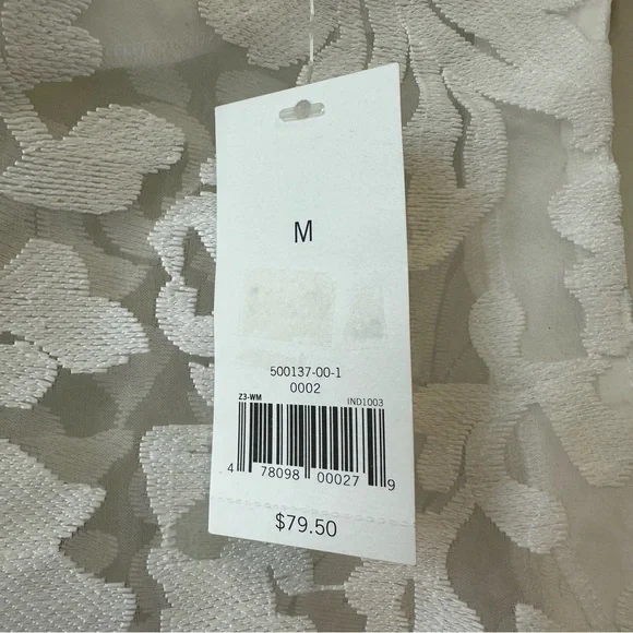 Banana Republic Sheer Mesh Floral Lace Sleeveless Blouse - White - Picture 4 of 7